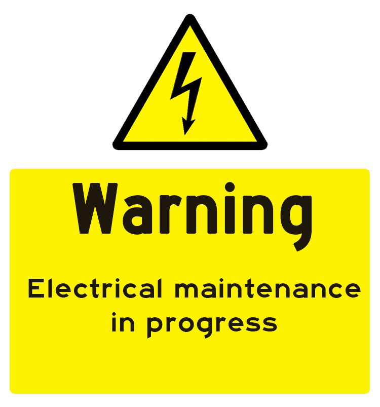 Electrical Maintenance Sign